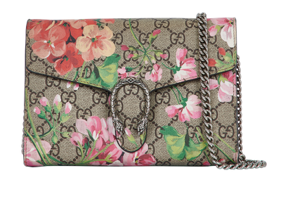 GG Blooms Dionysus Mini Chain Bag, front view